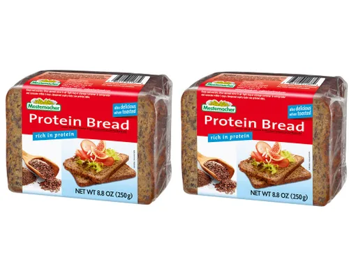 Miniatura 14 de Mestemacher Pan de centeno entero orgánico, 17.6 onzas, auténtico pan de centeno alemán de grano entero Pan europeo denso de alta fibra, orgánico