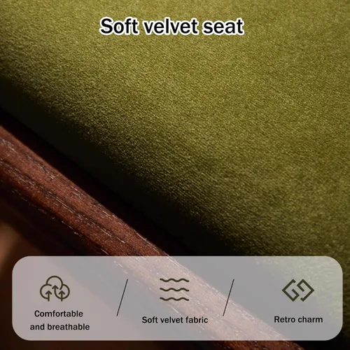 Miniatura 4 de Sillas de comedor, modernas sillas de comedor de madera, silla de cocina tapizada, taburete sin brazos de granja, silla ocasional para cocina, sala