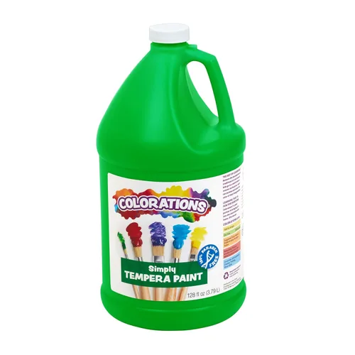 Miniatura 19 de Colorations Pintura de témpera simple sin parabenos para niños, juego de 11 galones, pintura vibrante para póster y aula, fabricada en Estados