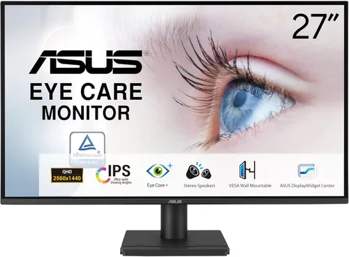 Miniatura 10 de ASUS Monitor de escritorio de 27 pulgadas, Full HD (1920 x 1080), IPS, 75Hz, sincronización adaptativa, HDMI, D-Sub, sin marco, VA27EHE