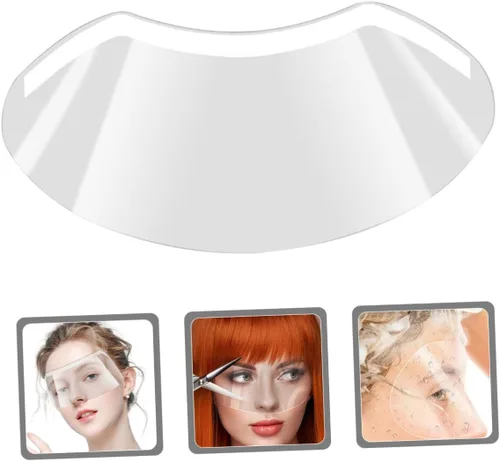 Miniatura 8 de GALPADA 50 protectores de ojos para corte de pelo, viseras de plástico transparente para uso en peluquerías, maquillaje y corte de cabello, diseño