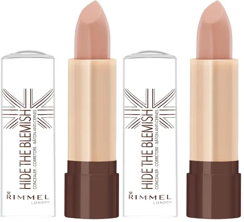 Miniatura 13 de Rimmel London Hide the Blemish - 103 Soft Honey - Corrector en barra, ultra cremoso, fácil de mezclar, 5 horas de uso, 0.16 onzas Miel suave