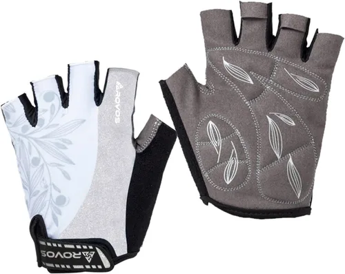 Guantes de ciclismo de montaña, guantes de ciclismo para hombresmujeres, almohadillas de absorción de impactos de 0.197 pulgadas (0.197 in), guantes