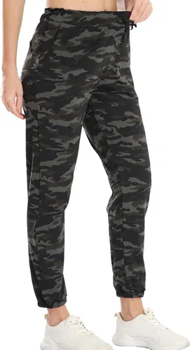 Kcutteyg - Pantalones deportivos con bolsillos para mujer, diseño suave, ligero y de secado rápido, para entrenamiento, gimnasia, yoga y correr