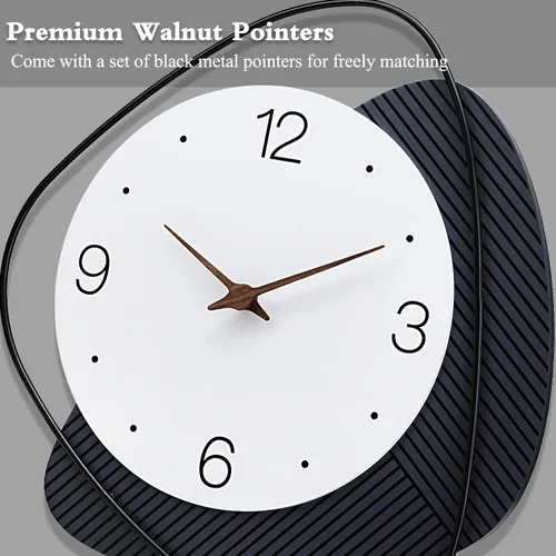 Miniatura 3 de Dankeit Reloj de Pared, Silencioso Sin Tictac de Cuarzo de Calidad Operado por Batería, Reloj de Pared Grande para Sala de Estar, Cocina, Hogar