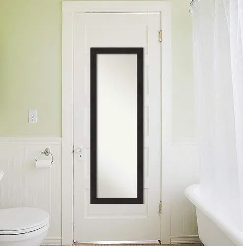 Miniatura 5 de Amanti Art Espejo de pared para puerta, espejo de longitud completa (51.5 x 17.5 pulgadas), espejo estrecho de cuerpo completo para muebles y espejo