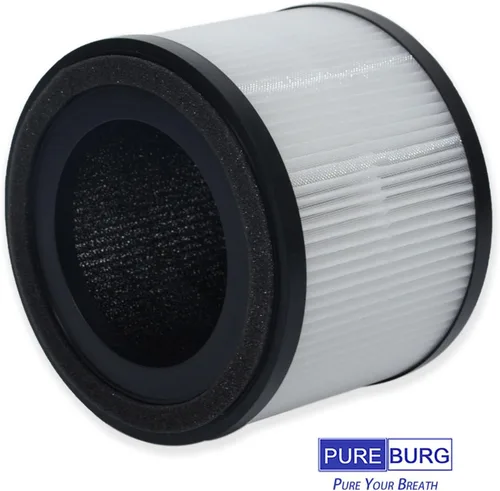 Miniatura 4 de PUREBURG Filtro de repuesto compatible con MOOKA AP-S0610L purificador de aire, H13 True HEPA y filtración multicapa de carbón activado, paquete de 2