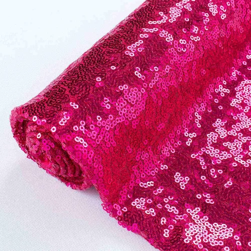 Miniatura 23 de Partisout Tela de lentejuelas por el patio - Tela de 3mm brillante para manualidades DIY, disfraces y decoración de fiesta Material de brillo, 3