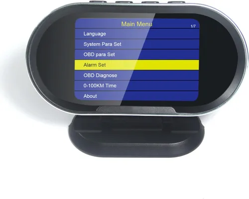 Miniatura 2 de KW206 - Medidor digital OBD2 HUD para automóvil + escáner de motor OBD II todo en uno, velocímetro OBD inteligente, velocímetro OBD, temperatura