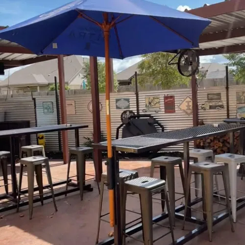 Miniatura 2 de Soporte resistente para sombrilla de patio al aire libre, clip fijo, abrazadera ajustable para sombrilla con perilla giratoria de mano