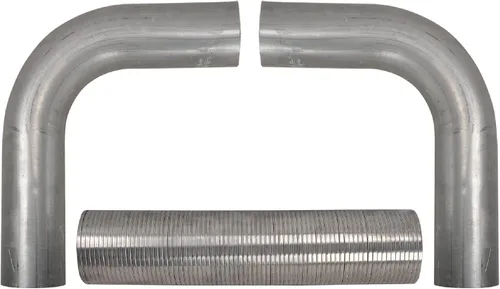 Miniatura 8 de 4 Pulgadas Turbo Doble Tubo de Escape Diesel con Sistema de Pila de Escape T, 2 Piezas, Entrada de 4 Pulgadas, Salida de 7 Pulgadas, Puntas de Pila