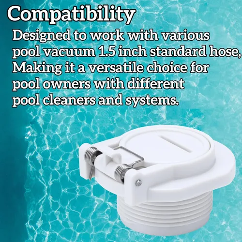 Miniatura 6 de Cerradura de cubierta de piscina, accesorio de pared de seguridad compatible con Hayward, Zo-diac, aspiradora de piscina Pen-tair, GW9530 Puerto