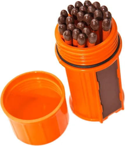 Miniatura 8 de Kit de cerillos a prueba de tormentas UCO con estuche impermeable, 25 cerillos a prueba de tormentas y 3 mecheros Verde oscuro
