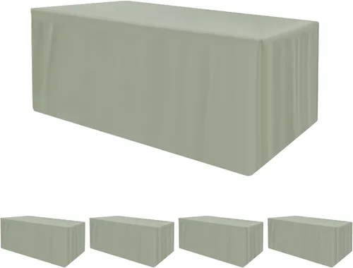 Miniatura 10 de HolidayIdeas Fitted Tablecloths for 4 Foot Rectangle Table, Wrinkle Resistant Washable Table Cover 24x48 Inch for Vendor Booth Display, Banquet, Aqua