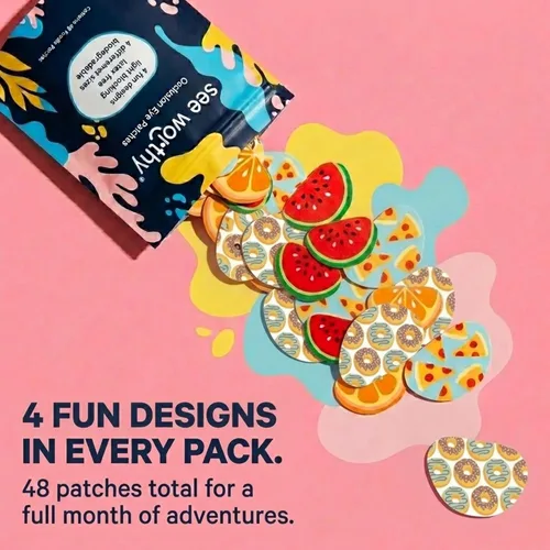 Miniatura 4 de Parches adhesivos para ojos para niños y adultos - Como se vio en Shark Tank - Parche ocular transpirable y cómodo para niños con ojo perezoso