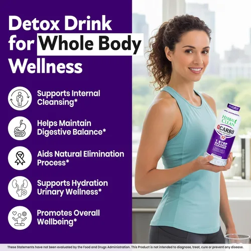 Miniatura 2 de Desintoxicante Herbal Clean, Q carbo 32, uva líquida, 32 onzas