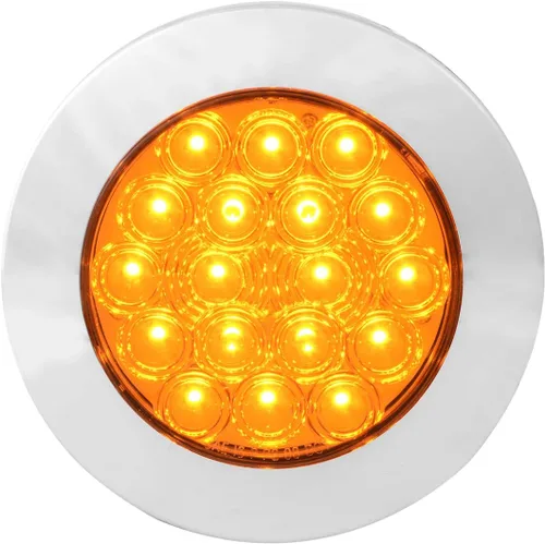 Miniatura 10 de GG Grand General 75870 Luz LED ámbar/ámbar (4" flota 18 brida montaje con bisel, 3 clavijas)