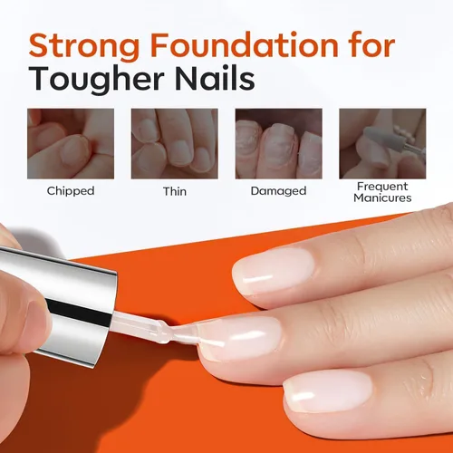Miniatura 5 de modelones Juego de Base y Capa Superior para Esmalte de Uñas en Gel, 3 Piezas Base de Goma y Capa Superior de Gel Transparente Brillante y Mate a