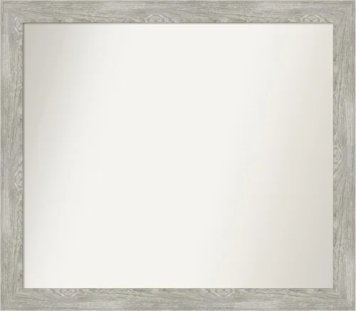 Miniatura 234 de Amanti Art Espejo de baño gris para sobre el fregadero, 31 x 48 pulgadas, espejo de tocador rectangular estrecho de color gris, marco de madera