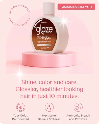 Miniatura 3 de Glaze Brillo Acondicionador de Color Súper Brillante – Luces de Cacao para Cabello Castaño Medio a Oscuro con Reflejos – Brillo Capilar