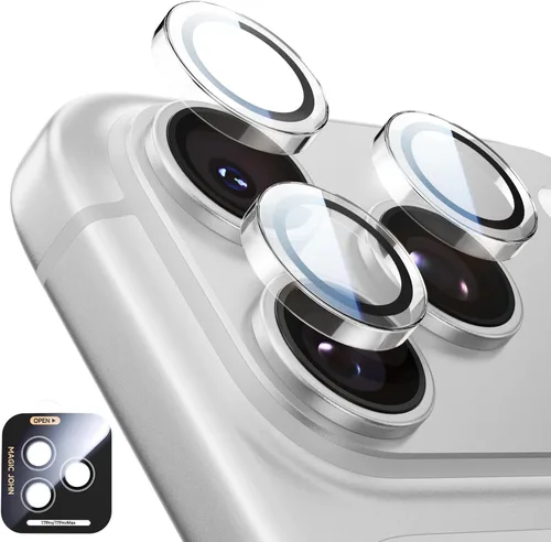 Miniatura 10 de MAGIC JOHN Protector de lente de cámara para iPhone 17 Pro Max/17 Pro [kit de alineación y ajuste invisible 1:1] Vidrio templado aeroespacial 9H