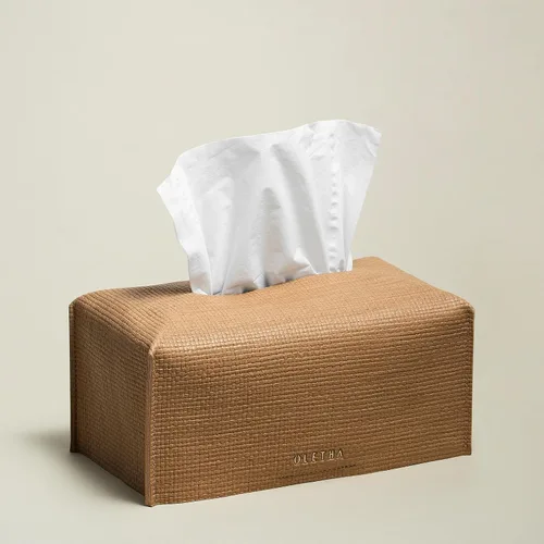 Miniatura 20 de OLETHA Funda para Caja de Pañuelos Rectangular Estética, Portador de Pañuelos de Caja Plana Mediana Rectangular, Negro