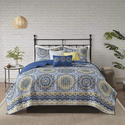Miniatura 9 de Madison Park - Edredón moderno con diseño clásico para todas las temporadas, juego de cama transpirable y ligero, fundas a juego de almohada