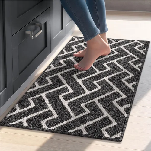 Miniatura 7 de Alfombras de cocina coloridas antideslizantes para pisos gruesos, estilo marroquí, decoración de cocina, alfombra de pasillo para pasillos, entrada