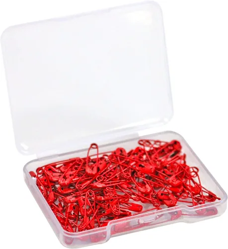 Miniatura 11 de Alfileres de seguridad pequeños, mini pines de seguridad de 0.75 pulgadas para ropa, pasador de seguridad de café, juego de acero niquelado