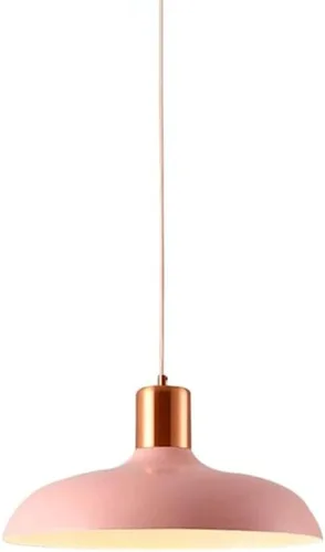 Miniatura 3 de Lámpara colgante de metal grande de 11.8 pulgadas, moderna lámpara colgante industrial colorida con pantalla de hierro, 39.3 pulgadas de altura
