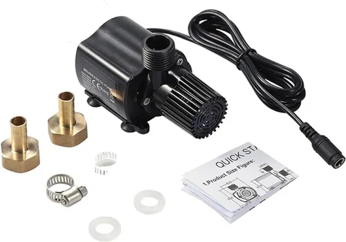 JOEBO Bomba sumergible eléctrica de agua fría Bomba de fuente de circulación de agua para Dc12v 800l Qr90b Bomba de agua sin escobillas Dc miniatura