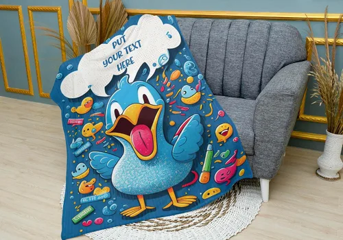 Miniatura 6 de Manta temática de pato, regalos únicos de pato para los amantes de los patos, mantas de bebé personalizadas para niñas con nombre y regalos