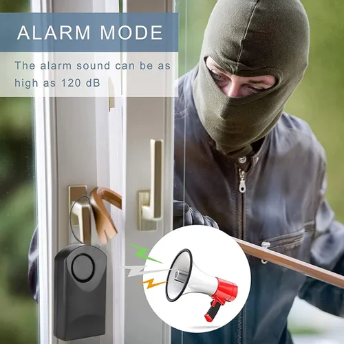 Miniatura 2 de Alarmas de puerta para tu hogar 120 dB sensor táctil antirrobo alarma de seguridad perilla de puerta