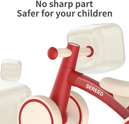 Miniatura 6 de SEREED - Bicicleta de equilibrio para bebés de 1 año, niños y niñas de 12 a 24 meses, primera bicicleta para niños de 4 ruedas, regalos de primer