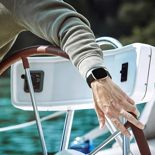 Miniatura 5 de Maledan Compatible con Fitbit Sense Band Fitbit Versa 3 Band Fitbit Sense 2 Band Fitbit Versa 4 Bandas, correa de reloj deportiva impermeable