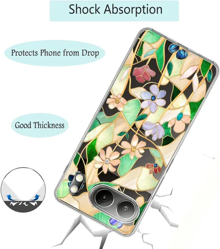 Miniatura 6 de Unov Case Designed for OnePlus Nord 4 5G, Crystal Clear Phone Case with [Anti-Slip Embossed Pattern], Shockproof Slim Protective