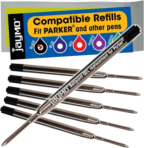 Miniatura 21 de Repuestos compatibles con pluma Parker, paquete de 6 unidades, Azul Gel Gel Parker Azul - 6