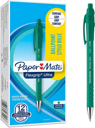 Miniatura 15 de Paper Mate Flexgrip Ultra RT - Bolígrafo retráctil (punta media, 1mm) paquete de de 2