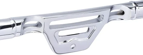 Miniatura 5 de 1 1/4 "Bigote Motor Guard Highway Crash Bar para Harley Softail Fat Boy 2018-posterior Chrome Mate negro