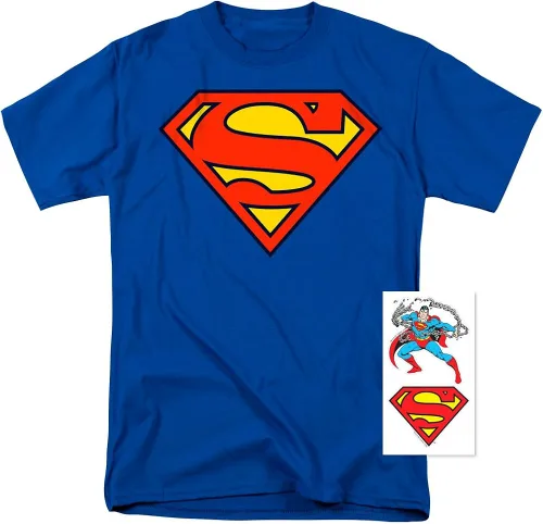 Miniatura 2 de Popfunk Classic Superman Classic Shield Logo T Shirt