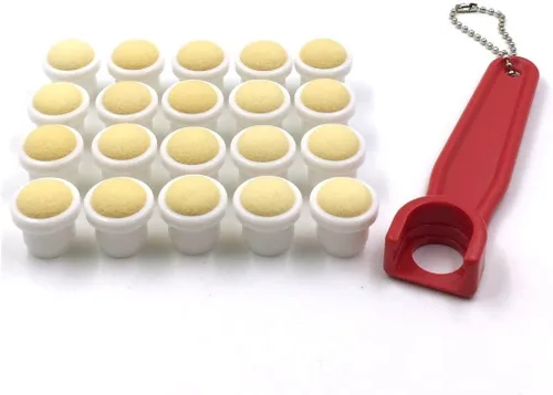 Miniatura 4 de Tapp Collections Bingo Dauber Puntas llanas 20-pk y EZ Lift Dauber Tip herramienta de eliminación Púrpura