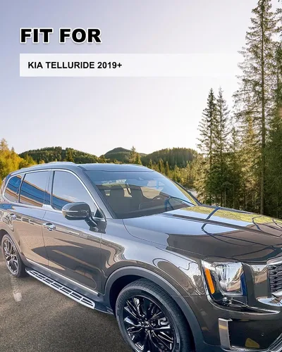 Miniatura 2 de Estribos de carga de 500 libras para Kia Telluride LX EX S SX SX-P X-Pro X-Line 2019-2025, escalón lateral de servicio pesado, sin perforación
