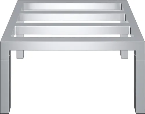 Estante de aluminio para contenedores | Almacenamiento en restaurantes, cocinas y garajes y mucho más. (24 pulgadas de largo x 18 pulgadas de ancho
