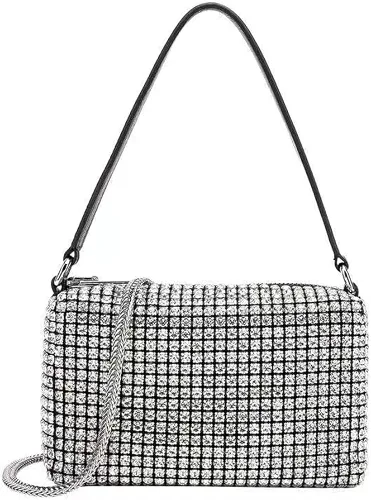 Bolsos cruzados de cristal para mujer bolso de noche con diamantes de imitación para mujer bolsos de diamantes de imitación con cadena boda para