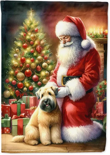 Miniatura 117 de Caroline's Treasures DAC4159CHF - Bandera de casa de Husky siberiano y Papá Noel para porche, grande, para colgar en la pared, poliéster