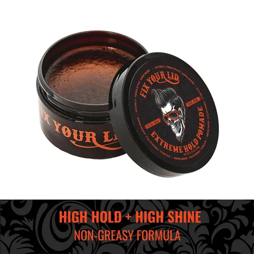 Miniatura 4 de Fix Your Lid Extreme Hold - Pomada capilar para hombres, gel para el cabello a base de agua de alto brillo, 3.75 onzas, fácil de lavar