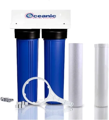 Sistema de filtro de agua para toda la casa con KDF | Sedimento de 20 pulgadas + filtros GAC/KDF