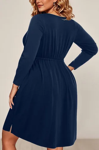 Miniatura 10 de Holipick Vestidos de verano para mujer, talla grande, casual, con bolsillos, acampanado, con botones, sin mangas, cuello en V
