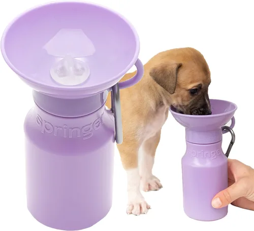 Miniatura 16 de Springer by Springland Botella de agua para perro, dispensador de botellas de agua portátil de viaje para perros, regalo para perros visto