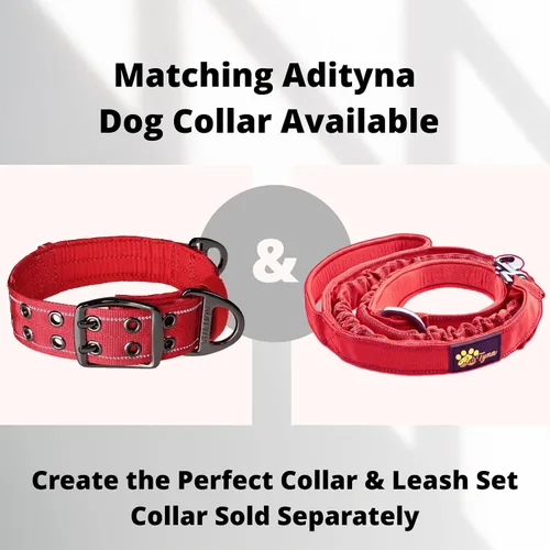 Miniatura 8 de Correa elástica resistente para perro de 6 pies a 7.5 pies para perros grandes y medianos Correa táctica y reflectante para perro sin tirones